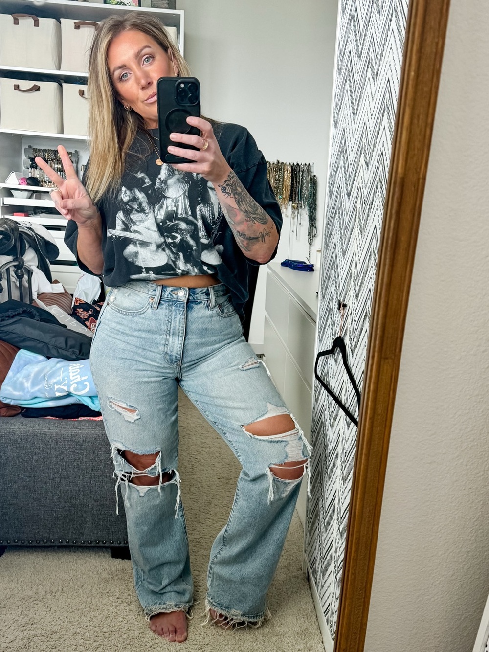 DAZE Light Wash Denim Jeans